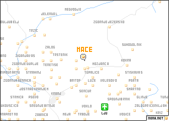 map of Mače