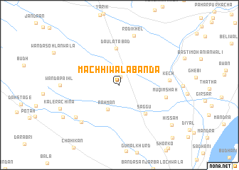 map of Machhīwāla Bānda