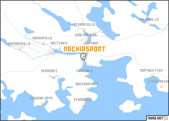 map of Machiasport