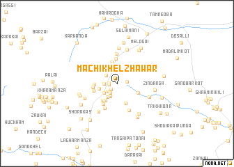 map of Machi Khel Zhāwar