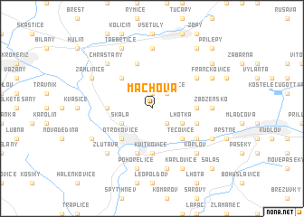 map of Machová
