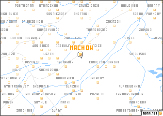 map of Machów