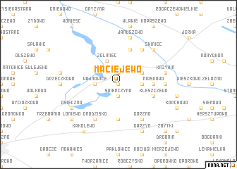 map of Maciejewo
