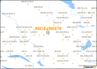 map of Maciejowięta