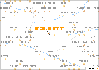map of Maciejów Stary