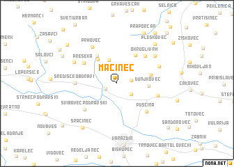 map of Macinec