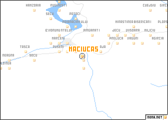 map of Măciucaş