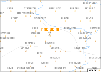 map of Maciučiai