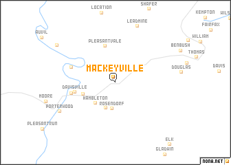 map of Mackeyville