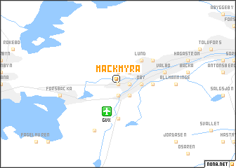 map of Mackmyra