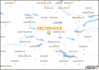 map of Mackoniškės