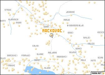 map of Mačkovac
