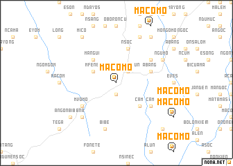 map of Macomo