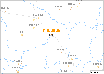 map of Maconde