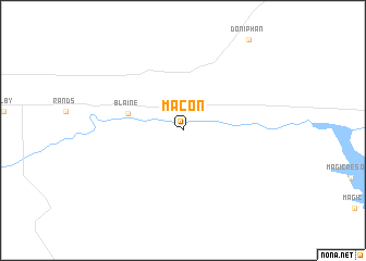 map of Macon