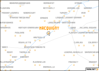 map of Macquigny