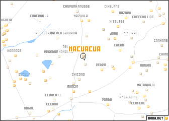 map of Macuácua