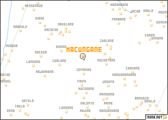 map of Macungane