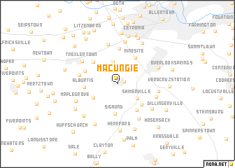 map of Macungie