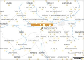 map of Madáchtanya