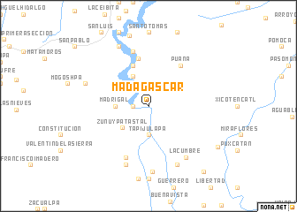 map of Madagascar