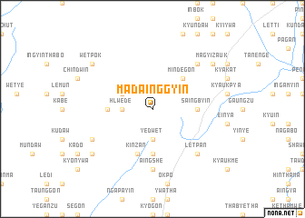 map of Madainggyin