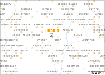 map of Madāʼin