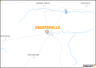 map of Madanapalle