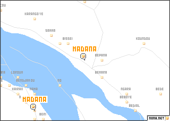 map of Madana