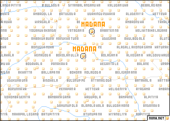 map of Madana