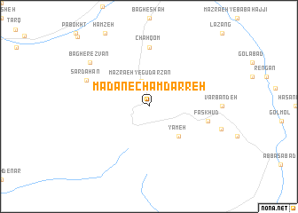 map of Ma‘dan-e Cham Darreh