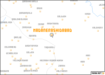 map of Ma‘dan-e Rashīdābād