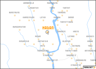 map of Madan