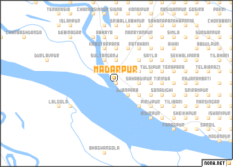 map of Mādārpur