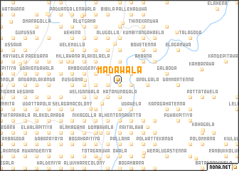 map of Madawala