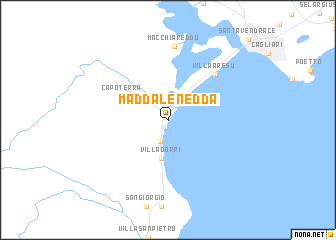 map of Maddalenedda