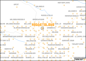 map of Maddetalawa