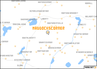 map of Maddocks Corner