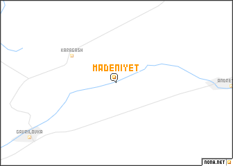 map of Madeniyet