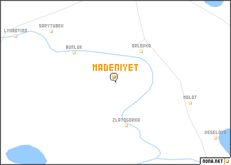 map of Madeniyet