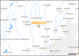 map of Madeniyet