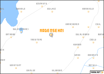 map of Madenşehri