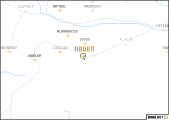 map of Maden