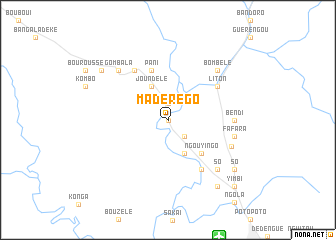 map of Madérégo