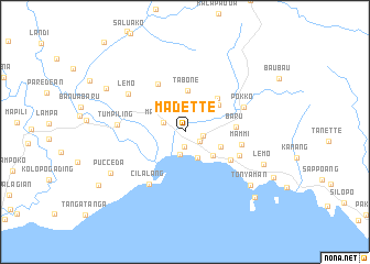 map of Madette