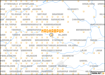 map of Mādhabpur