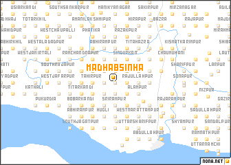 map of Mādhabsinha
