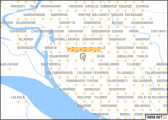 map of Mādhāipur