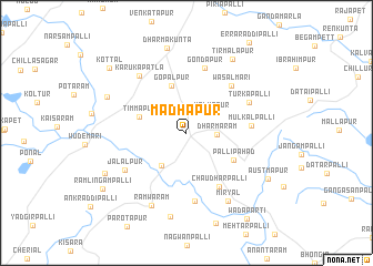 map of Mādhāpur