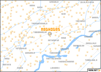 map of Mādho Dās